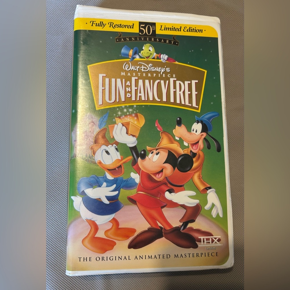 Walt Disney Masterpiece Collection Limited Edition Fun and Fancy Free VHS